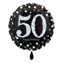 Folienballon Sparkling 50 Happy Birthday